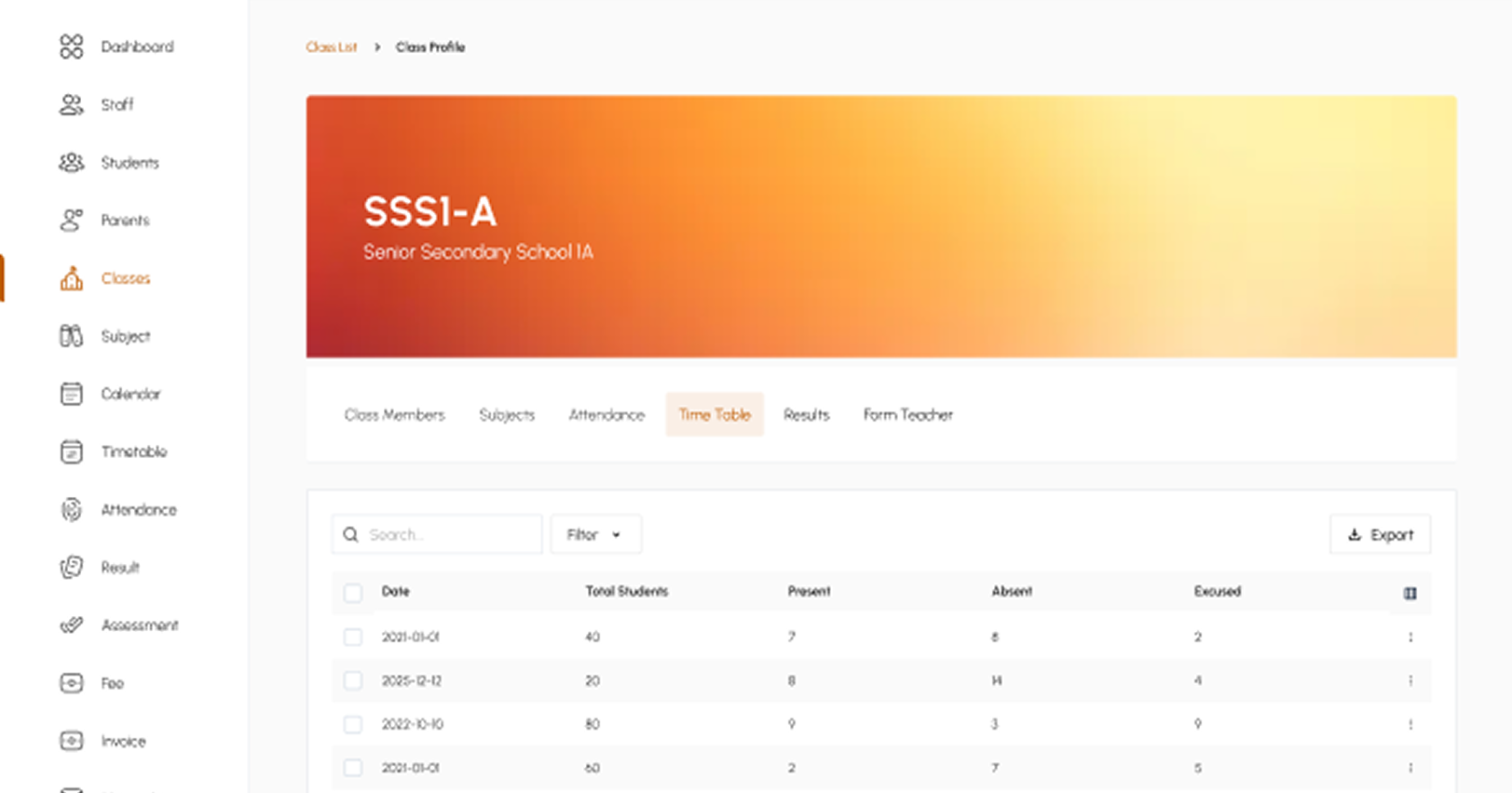 School Setup & Structure
