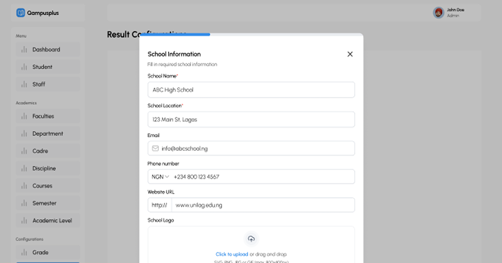 School Setup & Structure